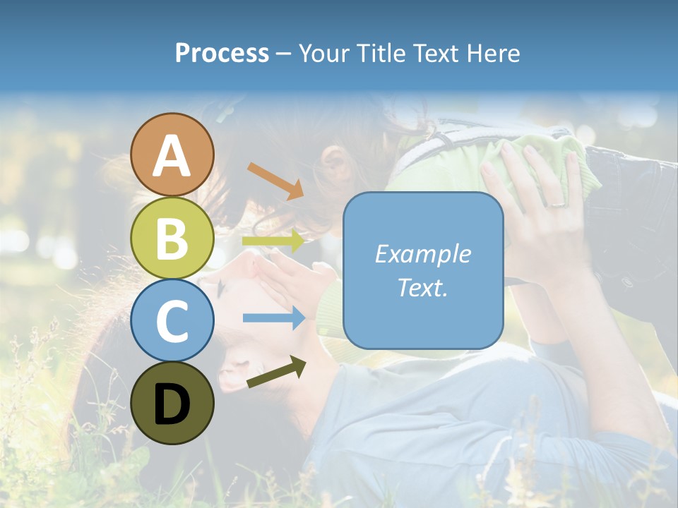 Portrait Person Lying PowerPoint Template