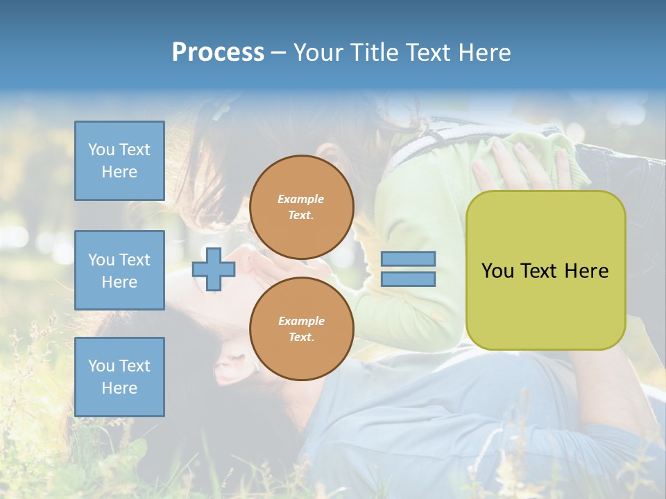 Portrait Person Lying PowerPoint Template