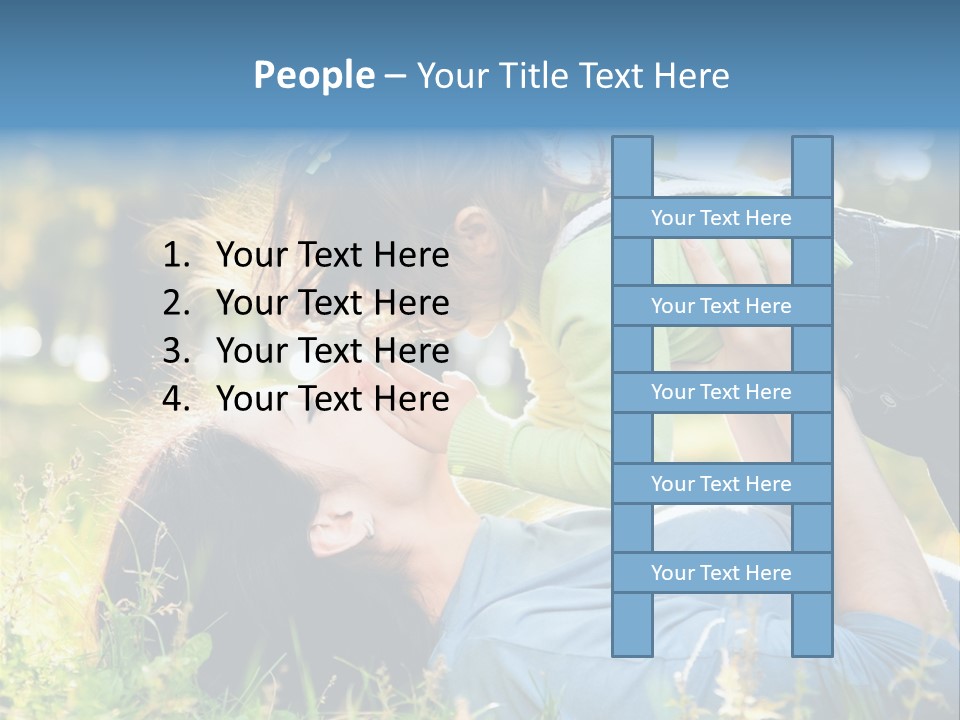 Portrait Person Lying PowerPoint Template