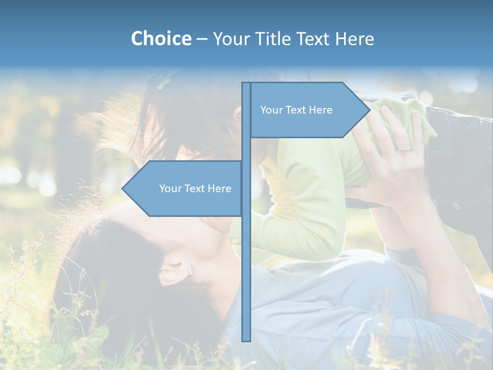 Portrait Person Lying PowerPoint Template