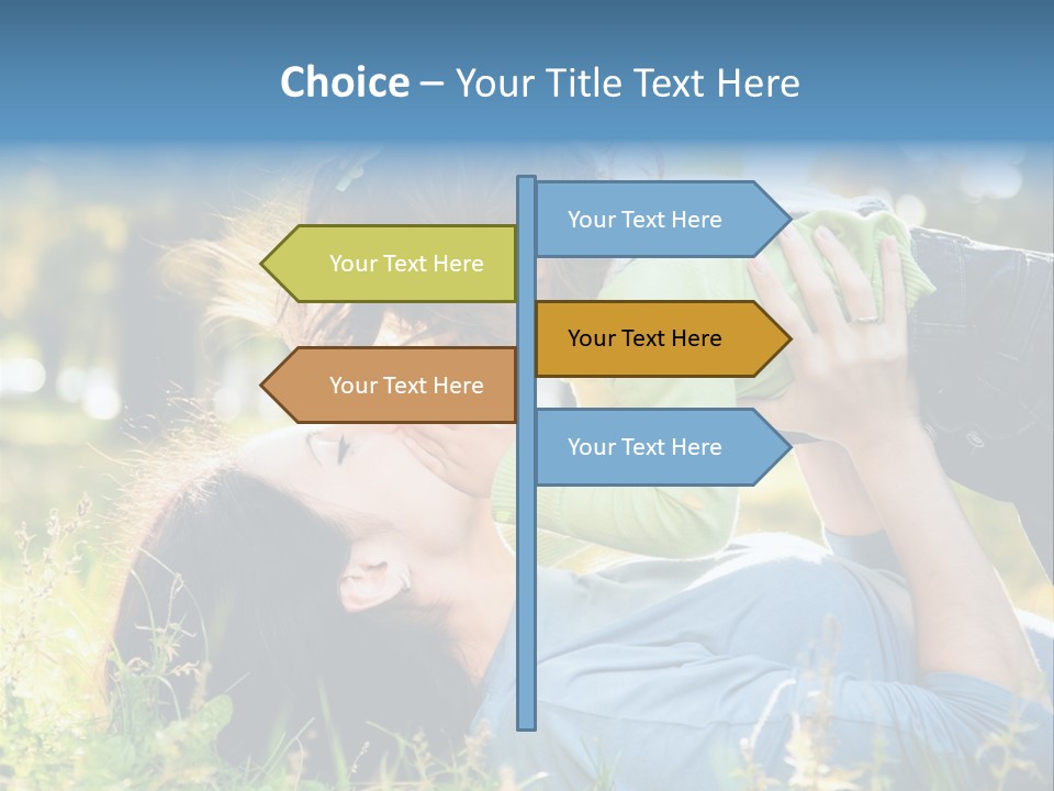 Portrait Person Lying PowerPoint Template