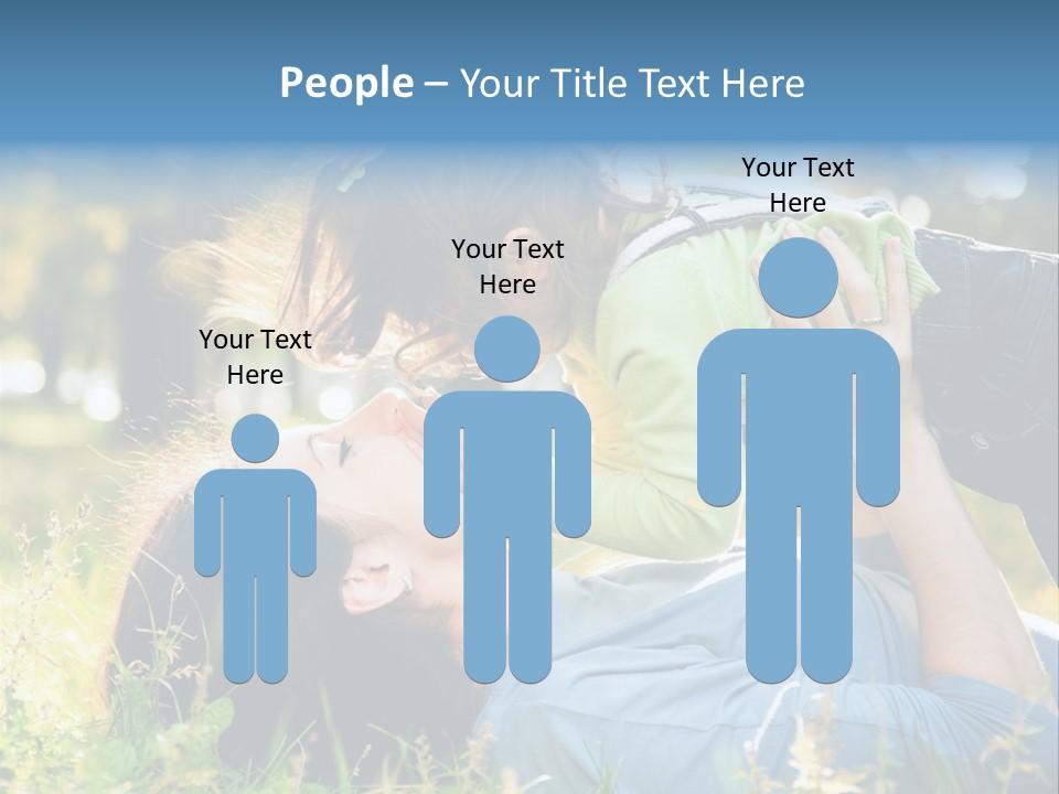 Portrait Person Lying PowerPoint Template