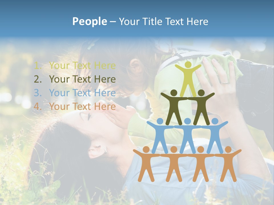 Portrait Person Lying PowerPoint Template