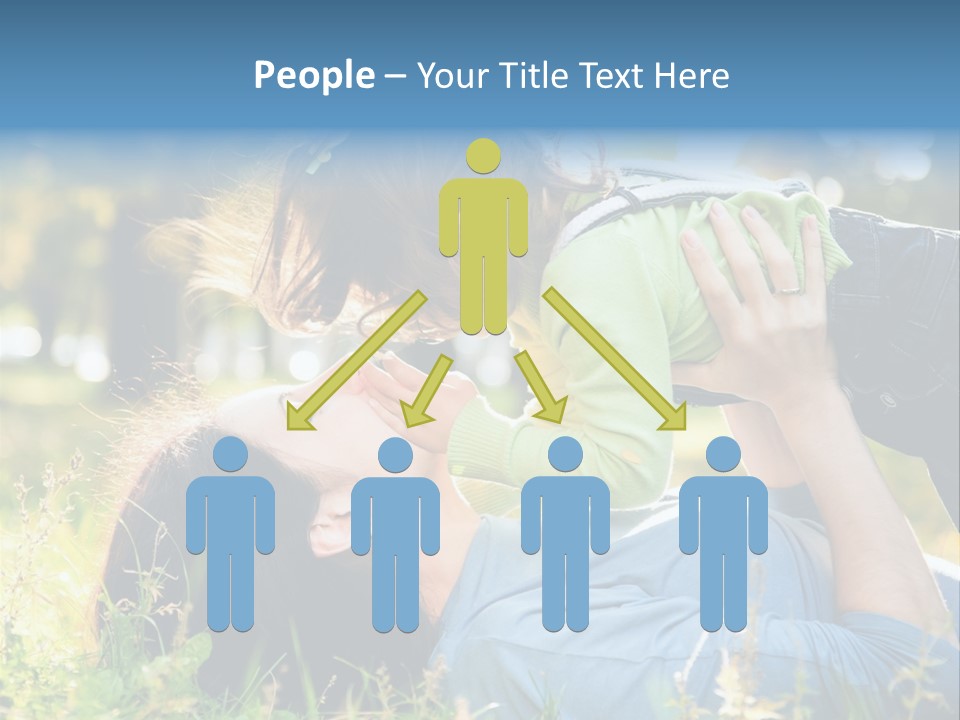 Portrait Person Lying PowerPoint Template