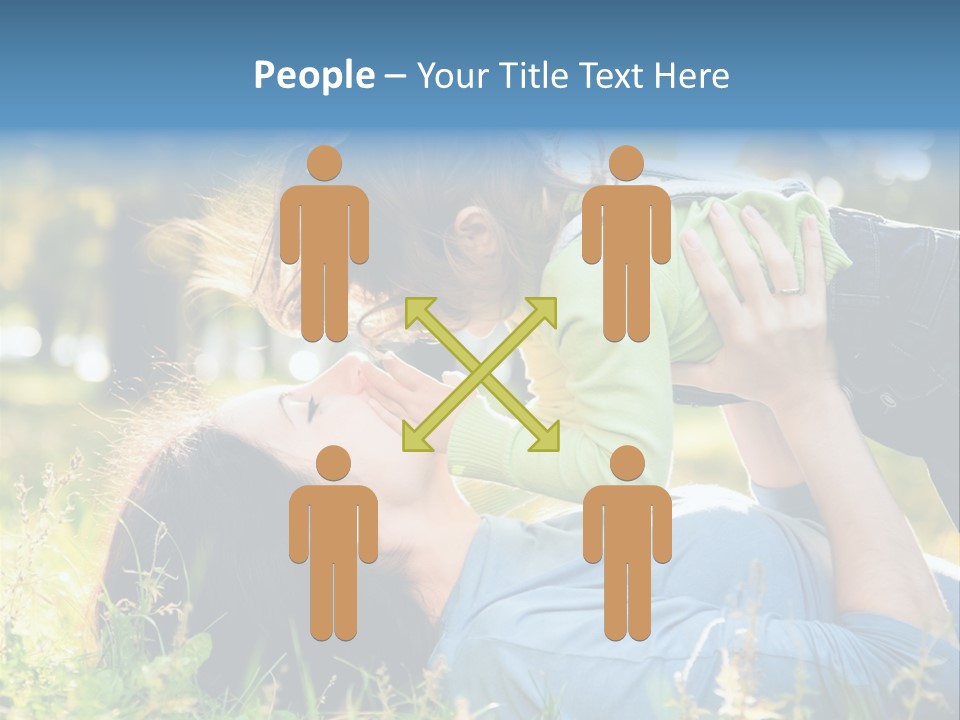 Portrait Person Lying PowerPoint Template