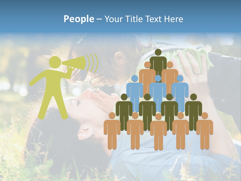 Portrait Person Lying PowerPoint Template