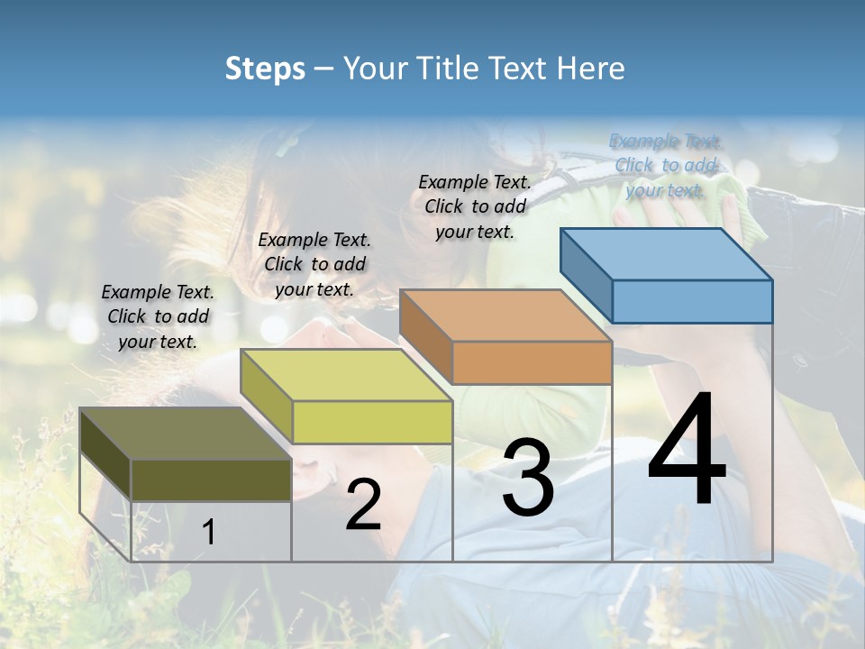 Portrait Person Lying PowerPoint Template