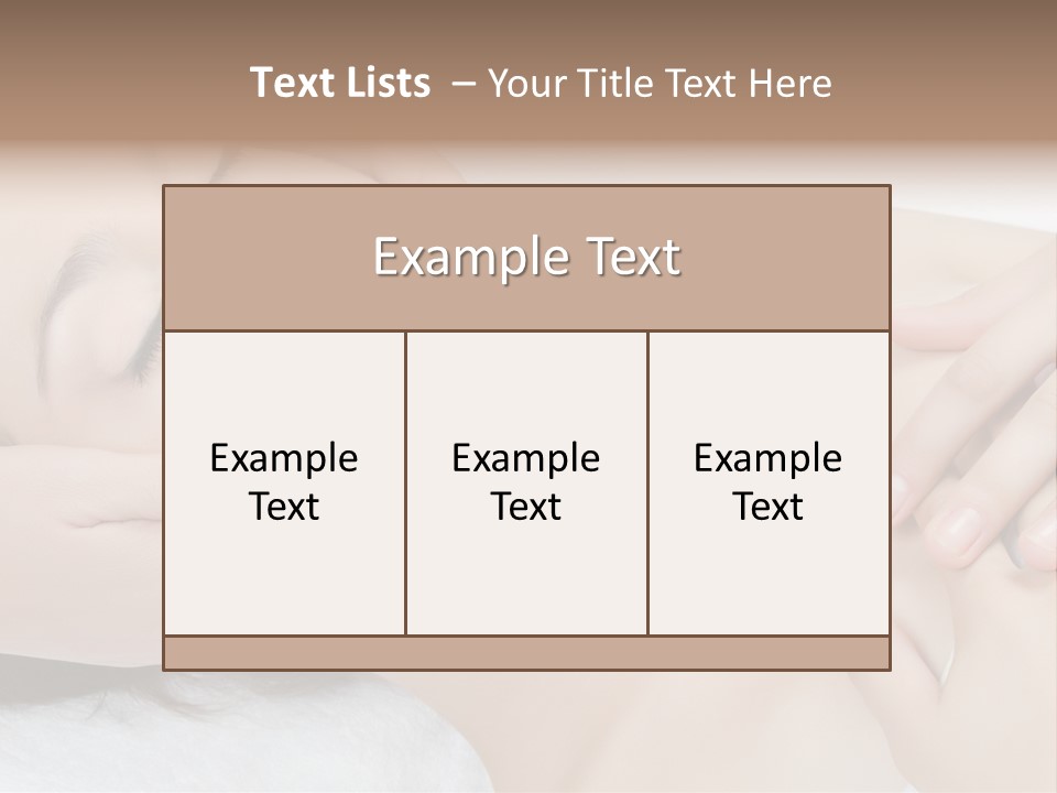 Pretty Hot Woman PowerPoint Template