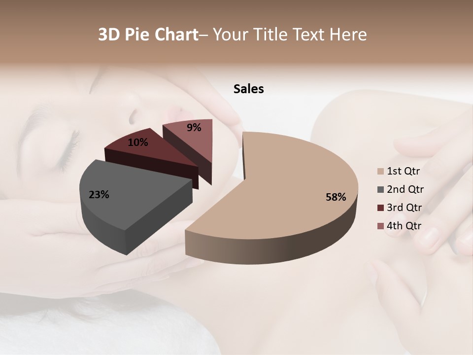 Pretty Hot Woman PowerPoint Template