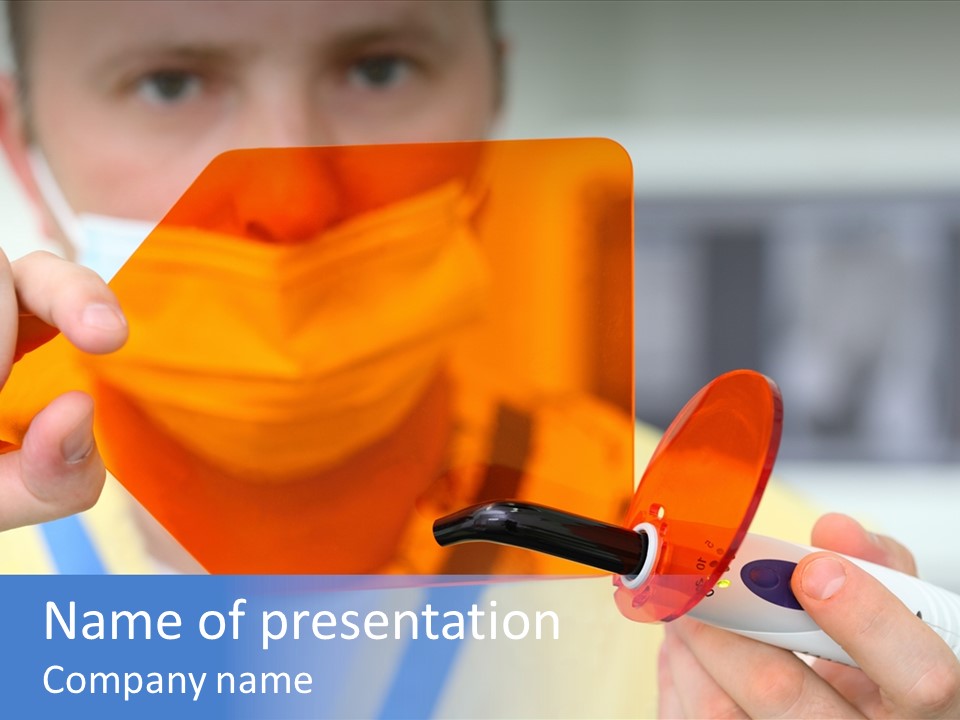 Holds Pain Mouth PowerPoint Template