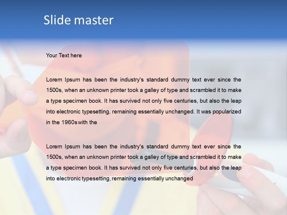 Holds Pain Mouth PowerPoint Template