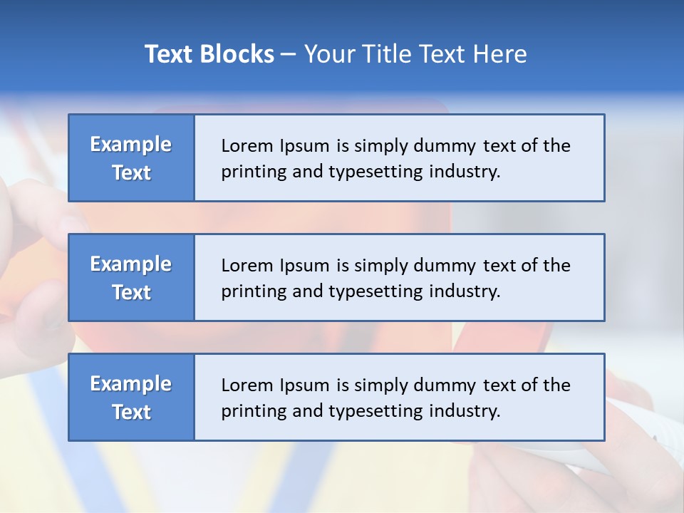 Holds Pain Mouth PowerPoint Template