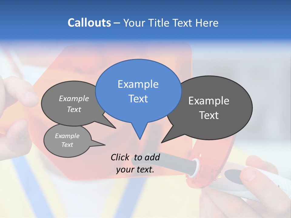 Holds Pain Mouth PowerPoint Template