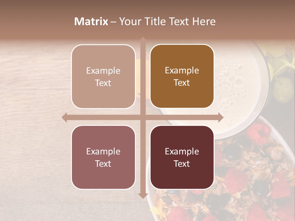 Raspberries Cocktail Flakes PowerPoint Template