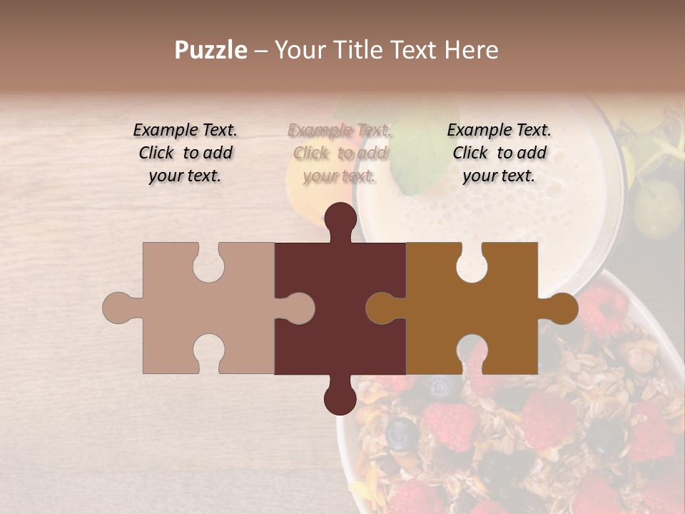 Raspberries Cocktail Flakes PowerPoint Template