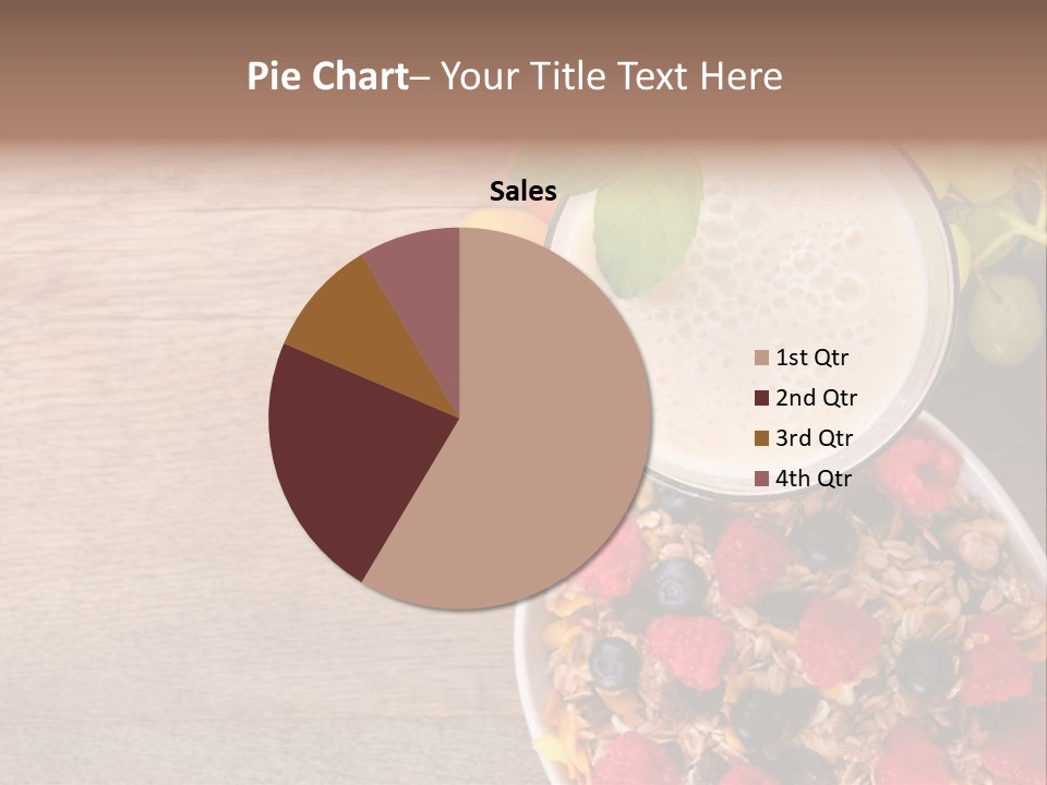 Raspberries Cocktail Flakes PowerPoint Template