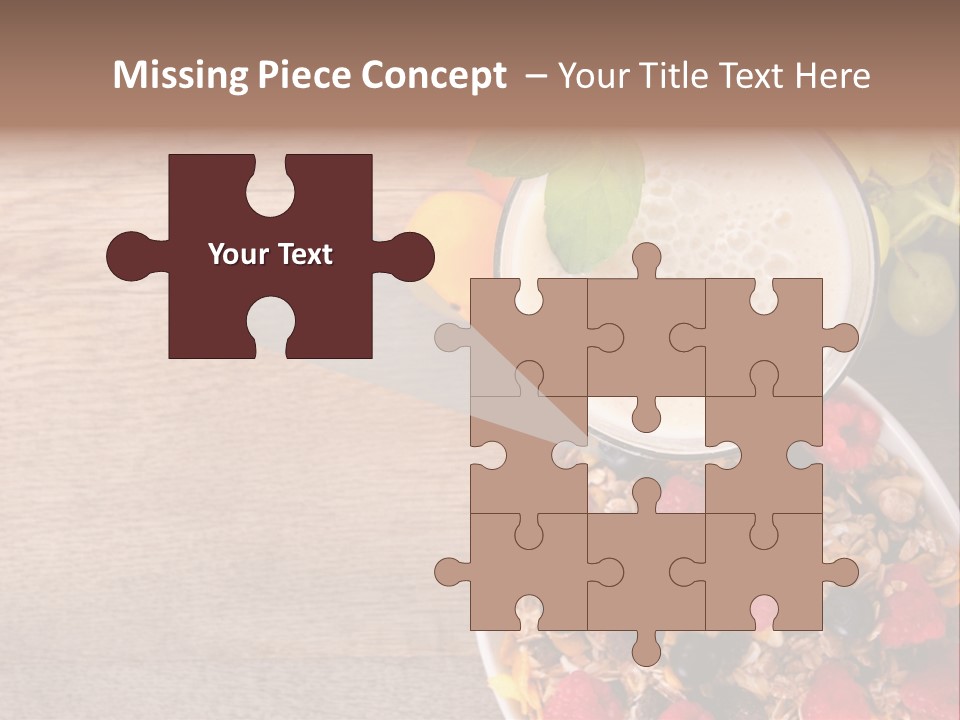 Raspberries Cocktail Flakes PowerPoint Template