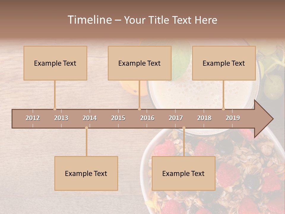 Raspberries Cocktail Flakes PowerPoint Template