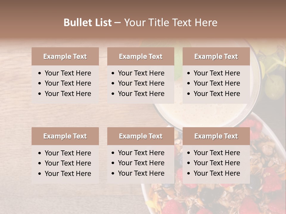 Raspberries Cocktail Flakes PowerPoint Template