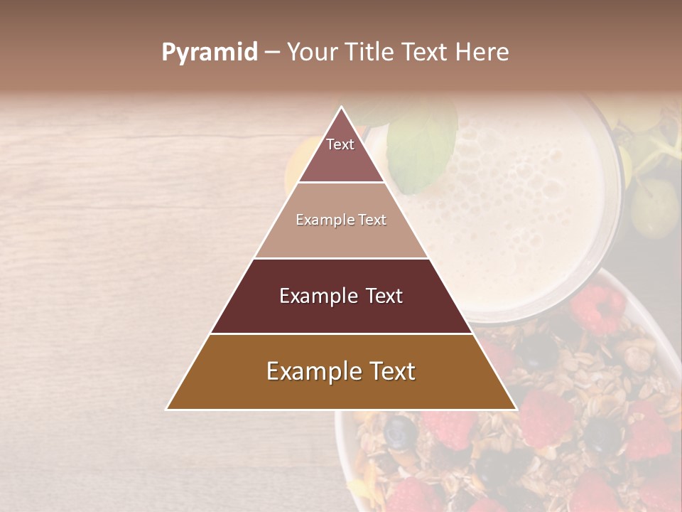 Raspberries Cocktail Flakes PowerPoint Template