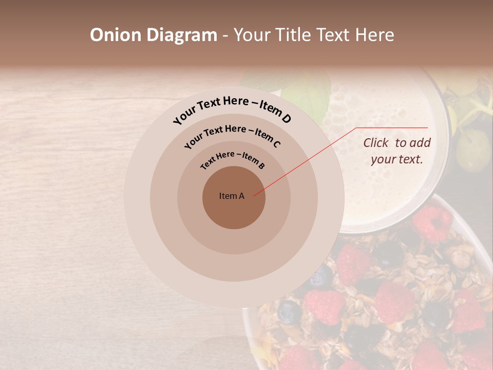 Raspberries Cocktail Flakes PowerPoint Template