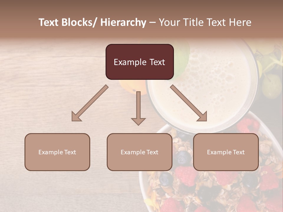 Raspberries Cocktail Flakes PowerPoint Template