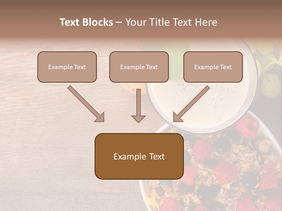 Raspberries Cocktail Flakes PowerPoint Template