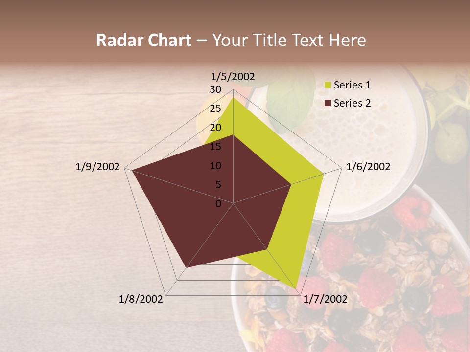 Raspberries Cocktail Flakes PowerPoint Template