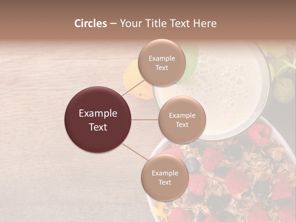 Raspberries Cocktail Flakes PowerPoint Template