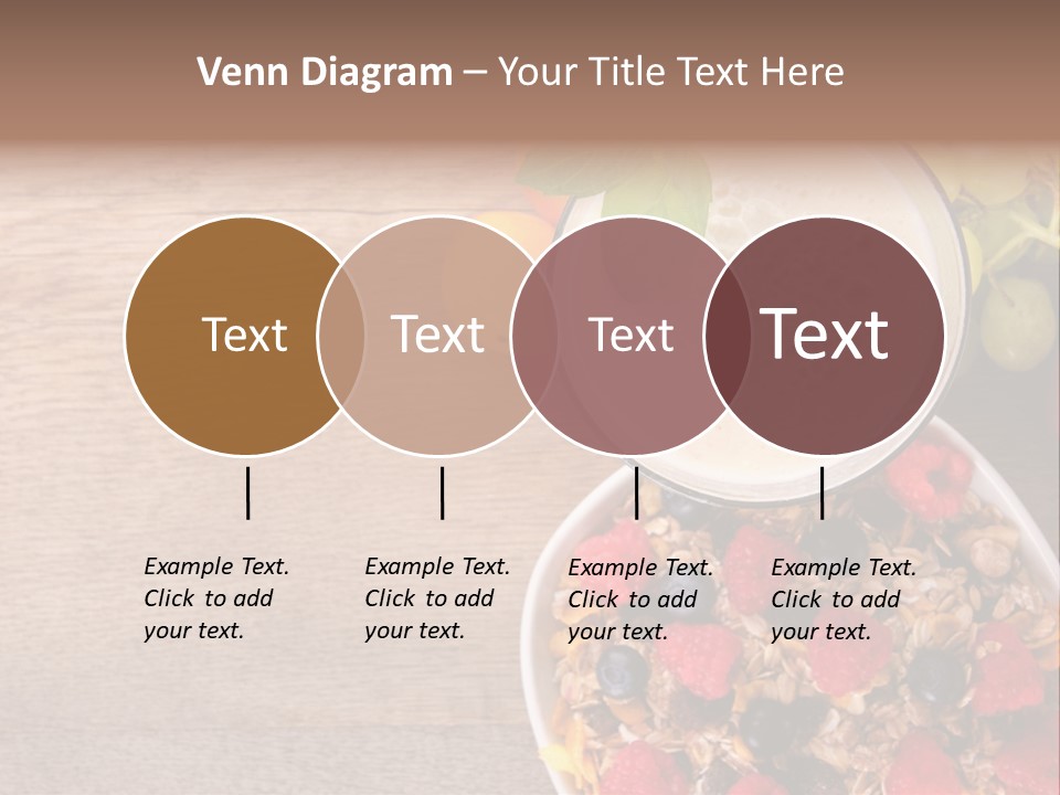 Raspberries Cocktail Flakes PowerPoint Template