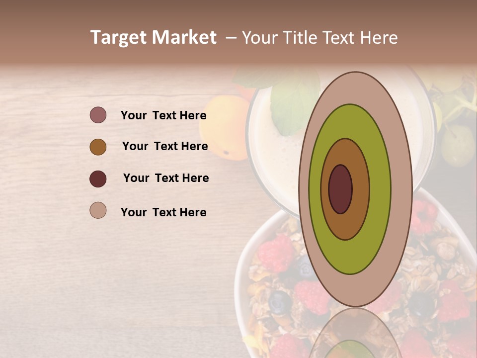 Raspberries Cocktail Flakes PowerPoint Template