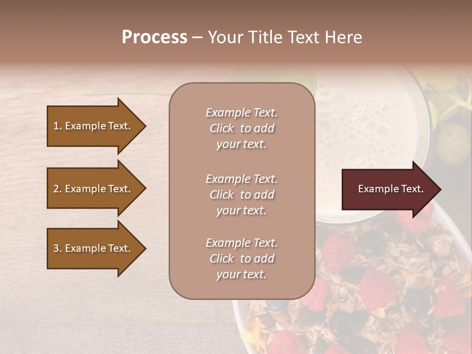 Raspberries Cocktail Flakes PowerPoint Template