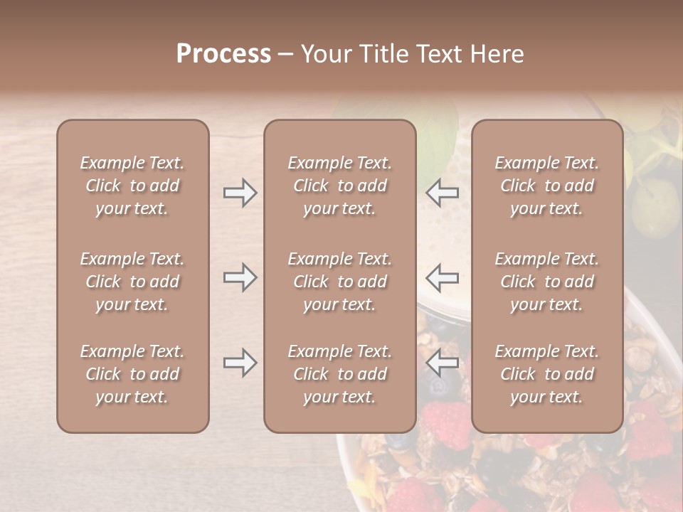 Raspberries Cocktail Flakes PowerPoint Template