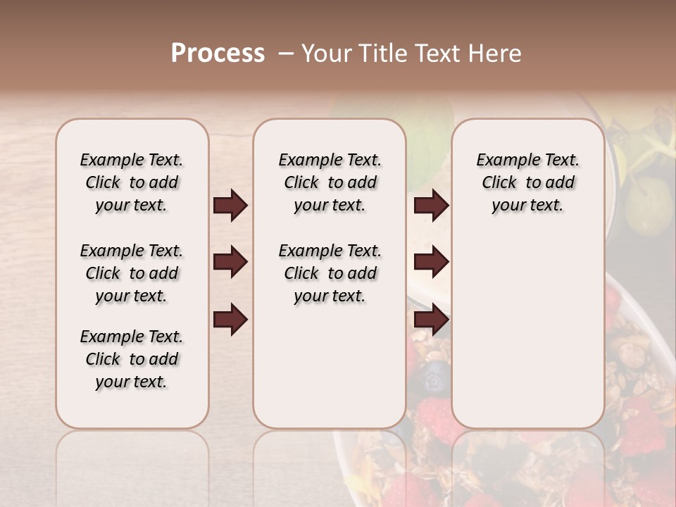 Raspberries Cocktail Flakes PowerPoint Template
