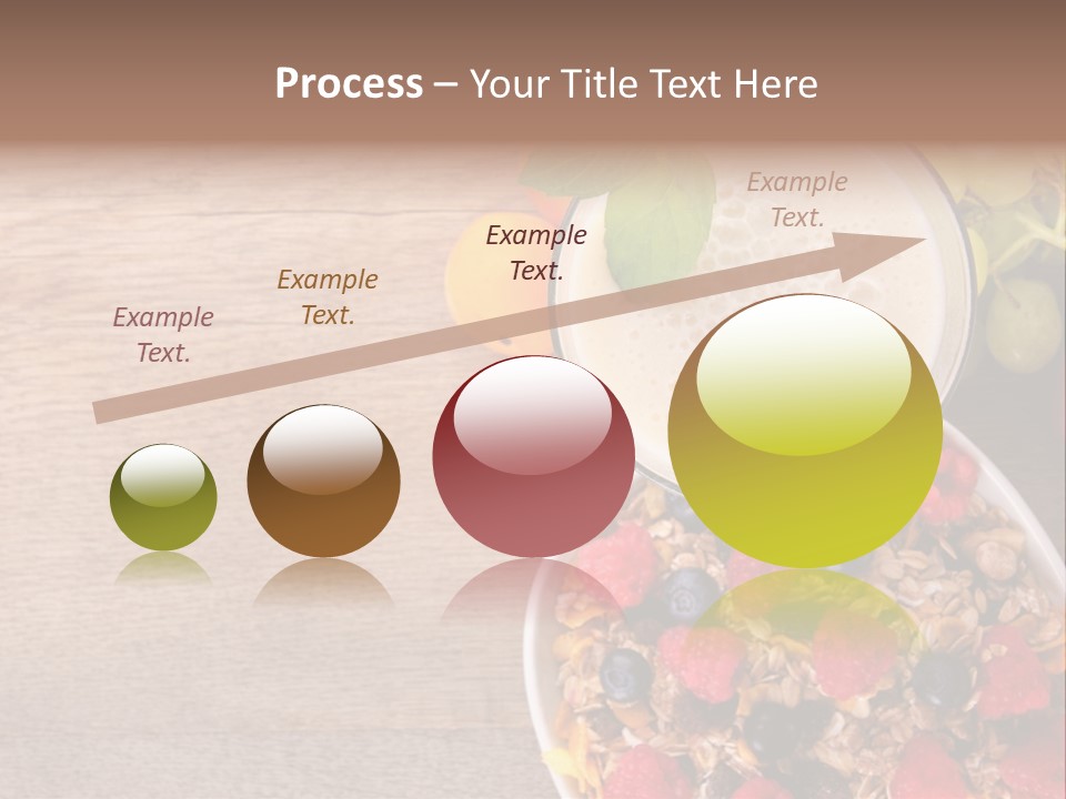 Raspberries Cocktail Flakes PowerPoint Template