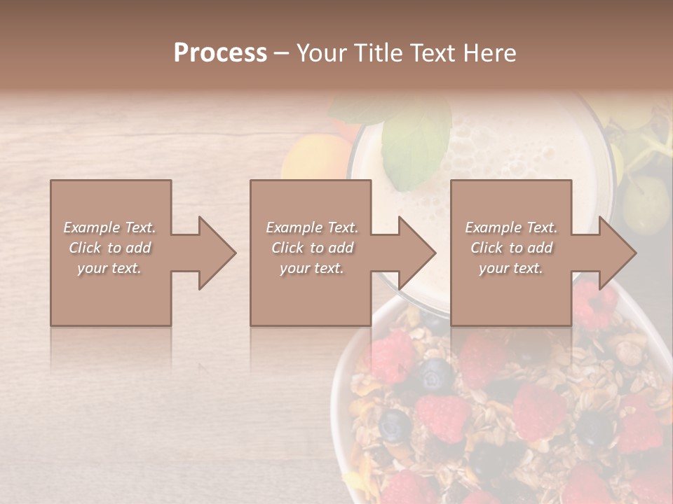 Raspberries Cocktail Flakes PowerPoint Template