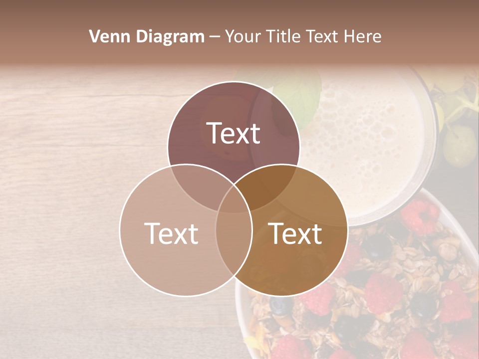 Raspberries Cocktail Flakes PowerPoint Template