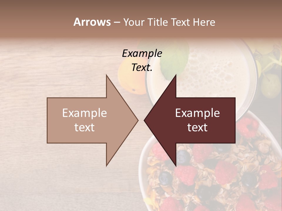 Raspberries Cocktail Flakes PowerPoint Template