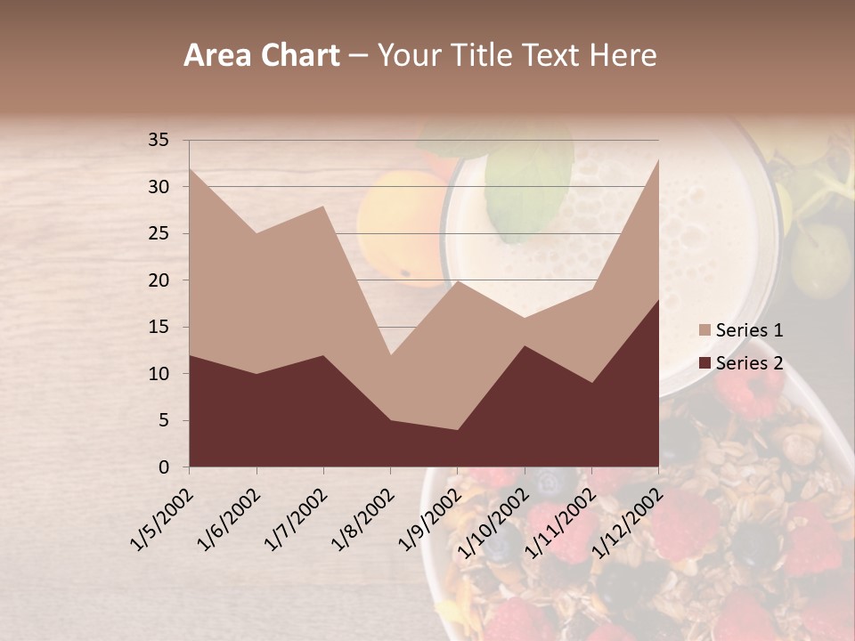 Raspberries Cocktail Flakes PowerPoint Template