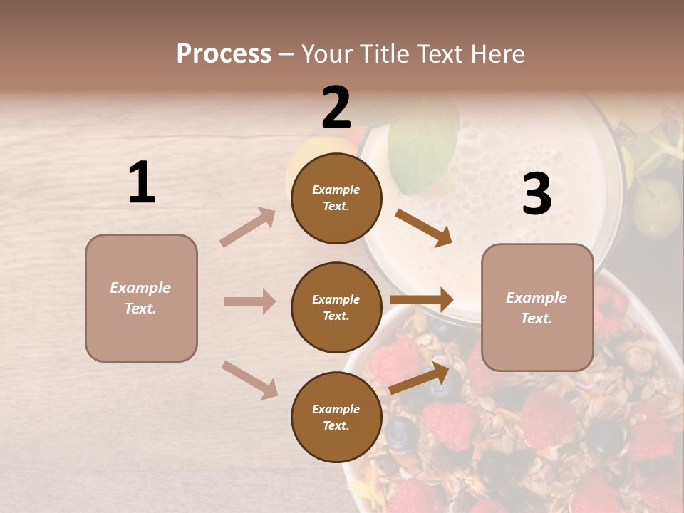 Raspberries Cocktail Flakes PowerPoint Template