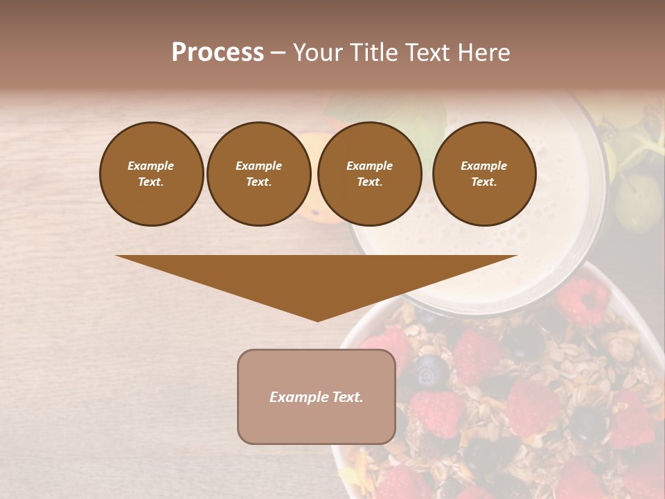 Raspberries Cocktail Flakes PowerPoint Template