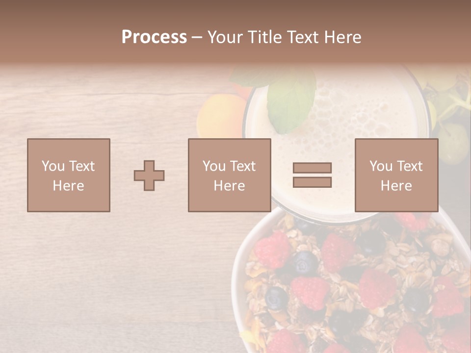 Raspberries Cocktail Flakes PowerPoint Template
