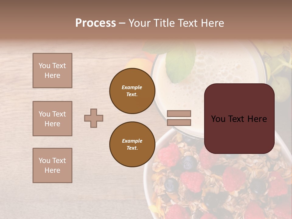 Raspberries Cocktail Flakes PowerPoint Template