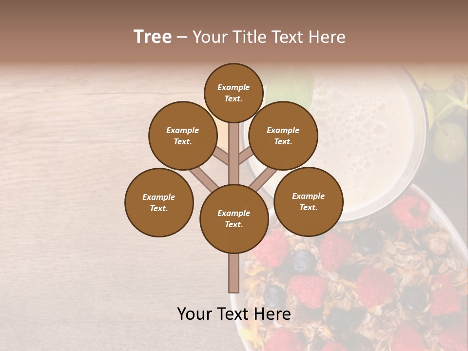 Raspberries Cocktail Flakes PowerPoint Template