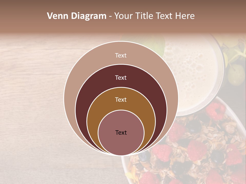 Raspberries Cocktail Flakes PowerPoint Template