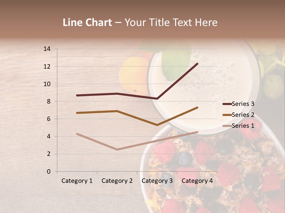 Raspberries Cocktail Flakes PowerPoint Template