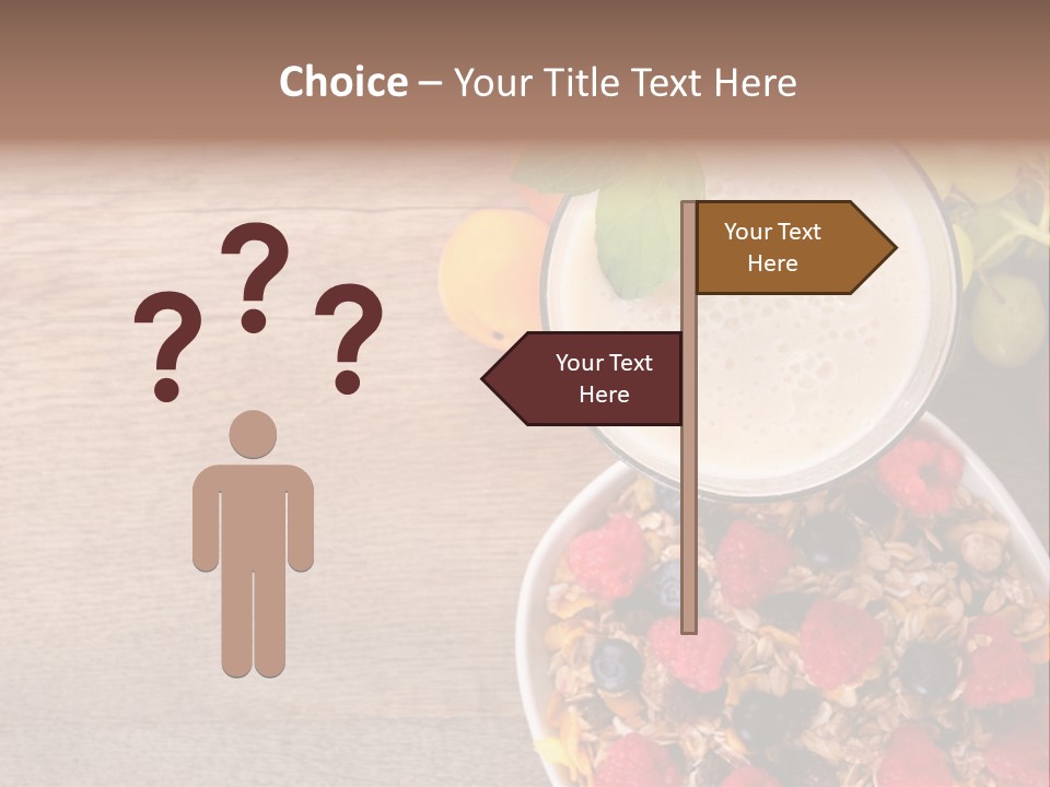 Raspberries Cocktail Flakes PowerPoint Template