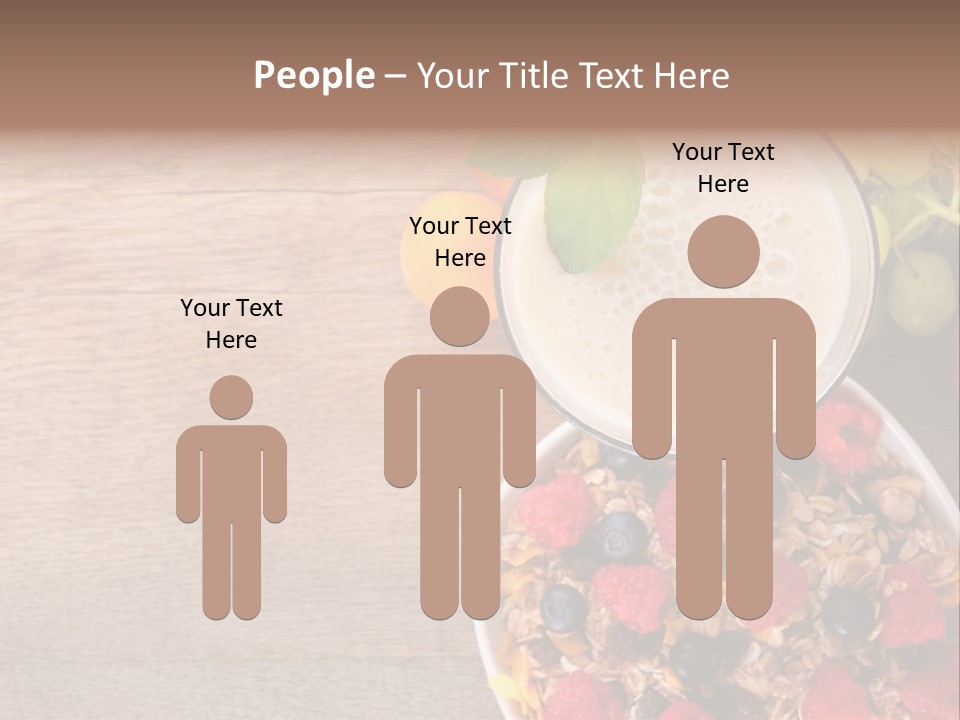 Raspberries Cocktail Flakes PowerPoint Template