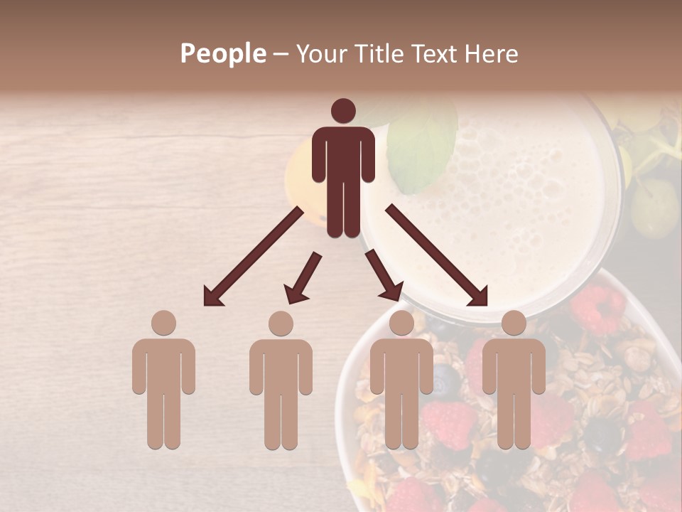 Raspberries Cocktail Flakes PowerPoint Template