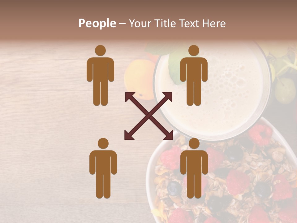 Raspberries Cocktail Flakes PowerPoint Template